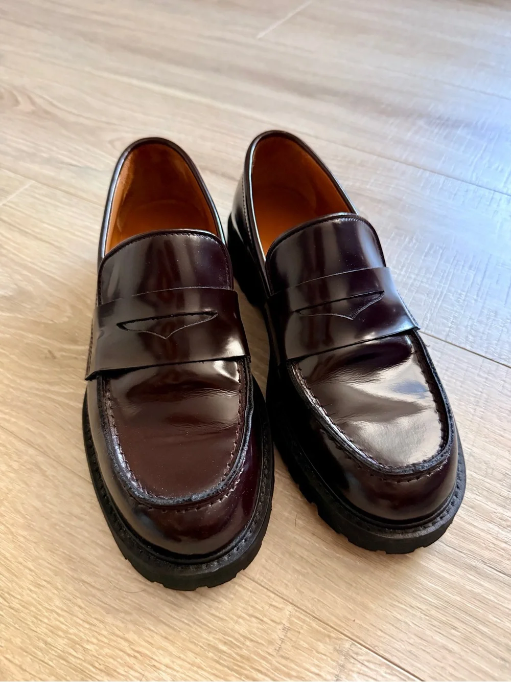Thursday Boot Company Women's Penny Loafers in Burgundy